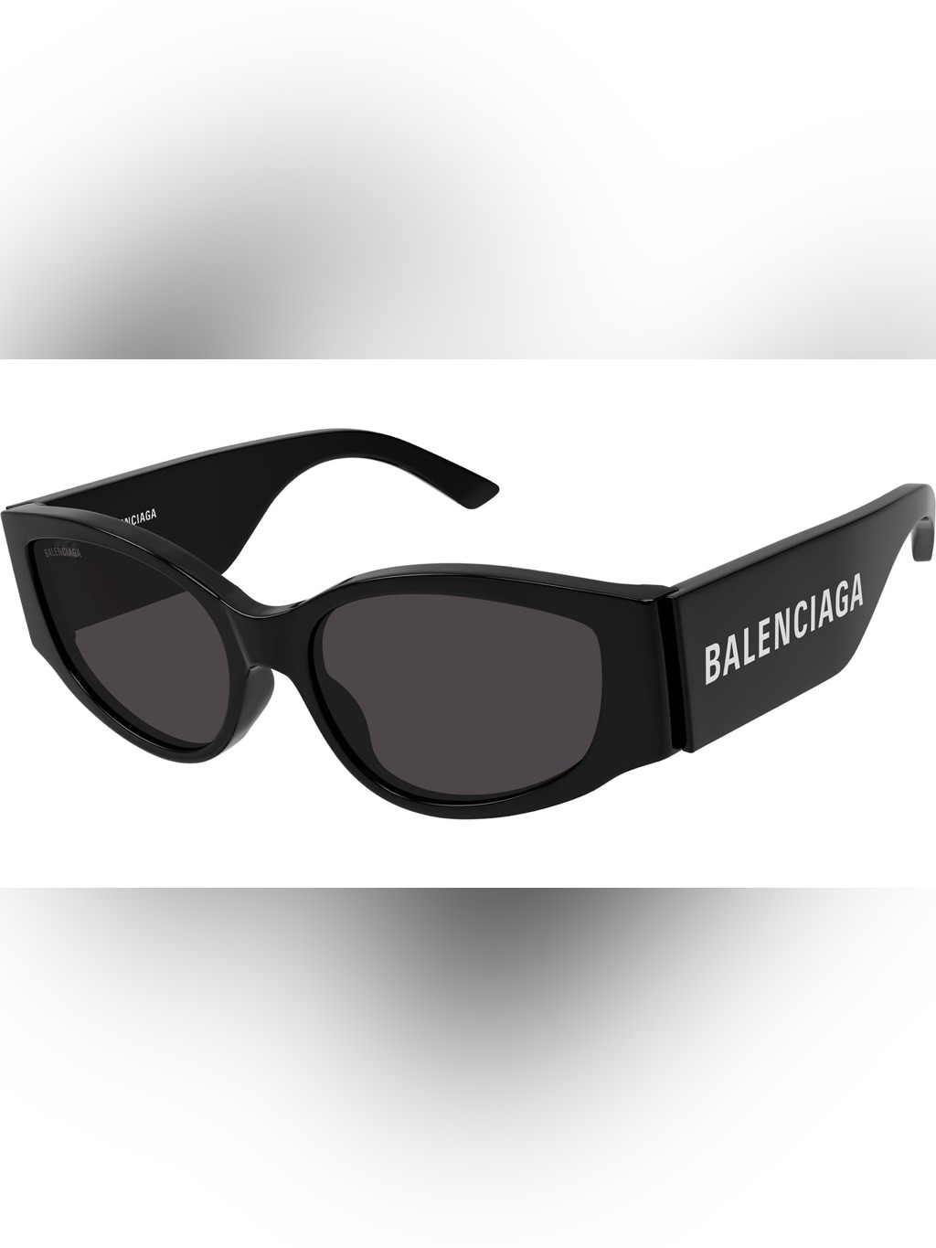 Nwt Balenciaga Bb0258s 007 Black Black Gray Sunnies $535 Retail